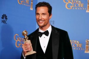 Fig. 11 Matthew McConaugheys favoritstatus op til Oscaruddelingen cementeres af, at han allerede har modtaget en Golden Globe for rollen i Dallas Buyers Club.