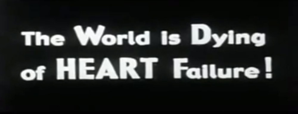 Fig. 14-15: I Maddins mesterlige kortfilm The Heart of the World (2000) skal den teutoniske skønmø Anna forsøge at redde jorden, hvis pumpende hjerte hun studerer gennem et langt rør!