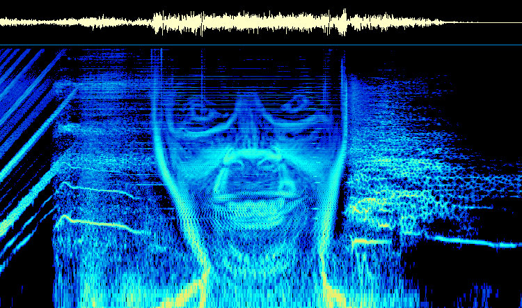 Fig. 4: I en af sangene fra ”Windowlicker”-EP’en gemmer sig et spectrogram af Aphex Twins ansigt.
