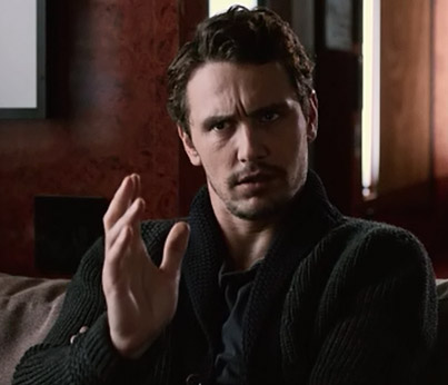 Fig. 8: James Franco dukker også op i Veronica Mars-filmen – i en karaktermorderisk og meget underholdende parodi på sig selv og kendiskulturen.