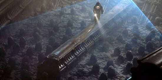 Fig. 4. Et af mange grand vistas fra den første Alien-film. I den nye Blu-ray-udgivelse fremtræder denne supertotal med endnu større visuel fascinationskraft.