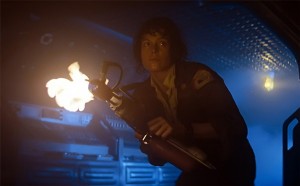 Fig. 12: Den kvindelige westernhelt ved den nye frontier: Ellen Ripley.