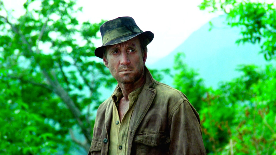 Fig 2. Roy Scheiders karakter Jackie Scanlon er et almindeligt menneske af kød og blod. Ifølge Friedkin var karakteren, der oprindeligt var skrevet til Steve McQueen, modelleret efter Humphrey Bogarts karakter Fred C. Dobbs i John Hustons The Treasure of Sierra Madre.