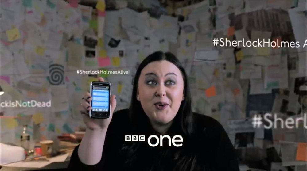 Fig. 3: BBC og Sherlock aktiverer brugerne på forskellige måder. Dette gøres bl.a. gennem BBC’s officielle trailere.
