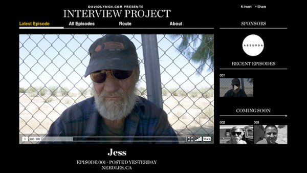 Fig. 13: The Interview Project (2009-2010) – en såkaldt onlinedokmentar, som krydser grænsen imellem forskellige medier aktiverer brugeren på en for genren ny måde.
