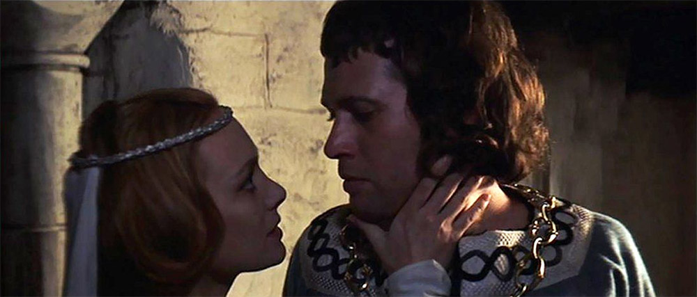 Figur 3: Francesca Annis og Jon Finch i Polanskis Macbeth: ”Er du en mand eller en mus, Macbeth?”