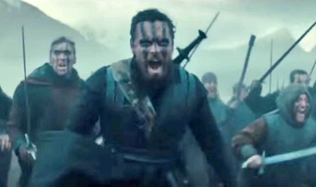 Figur 7: Fassbender i krigsmaling.