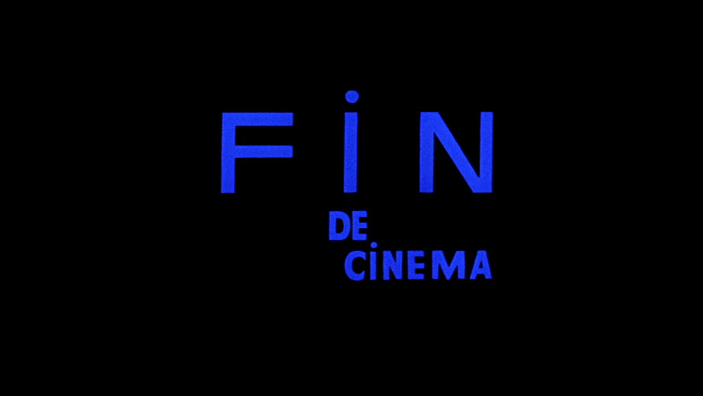 Fig. 1. Godard already proclaimed the end of cinema in 1967’s Weekend with this famous intertitle.