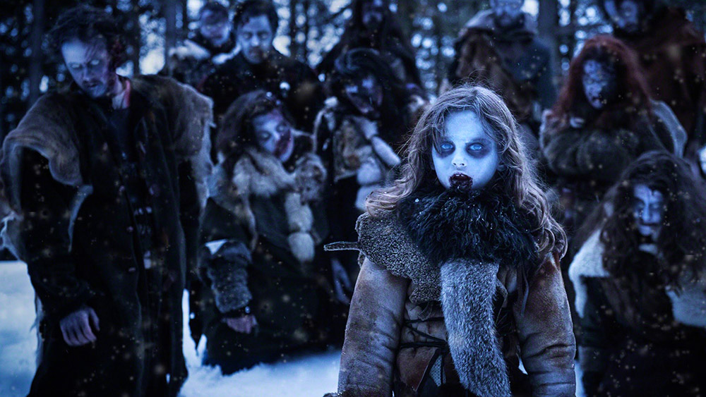 Fig. 3: Zombies are seen in wide range of TV programmes. Here is a shot from Game of Thrones (HBO, 2011-), a show that features everything from dragons to undeads.